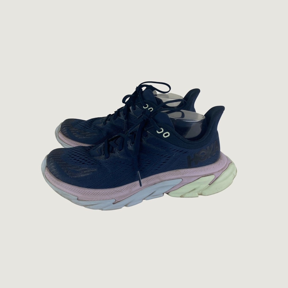 Hoka Clifton Edge Women 9 Blue Orchid Walking Running Athletic Shoes Comfort
